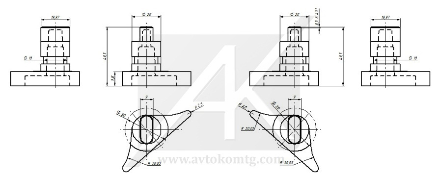 Rotational axis scheme 1