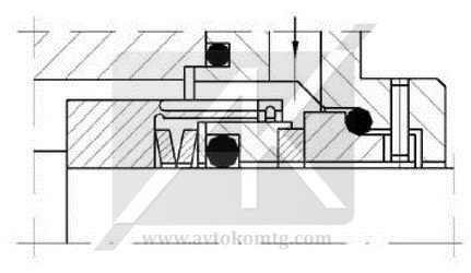 Торцевое уплотнение с волнистой пружиной NV-3.2 карбид кремния