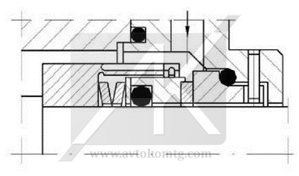 Торцевое уплотнение с волнистой пружиной NV-3.3 карбид вольфрама