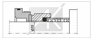 NT-LKH/022-C торцевые уплотнения для насосов Alfa Laval