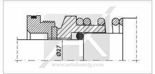 NT-LKH/027 торцевые уплотнения для насосов Alfa Laval