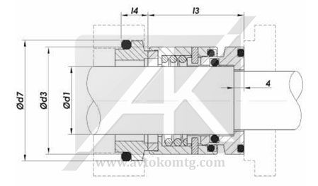 BT2V03 торцевые уплотнения для насосов Hilge